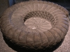 epv 0210.jpg Musée d'Anthropologie, salle Mexica, serpent à sonnettes en pierre volcanique